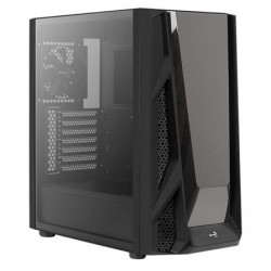 NIGHTHAWK BLACK BOX AEROCOOL SEMITORRE - 2 * USB 3.0 - Áudio / microfone HD - GPU admite a 358mm - lado transparente - EATX / AT
